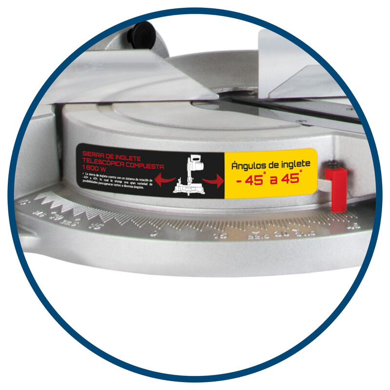 Sierra Inglete Aksi de 10 pulg Compuesta Cortes... image number null