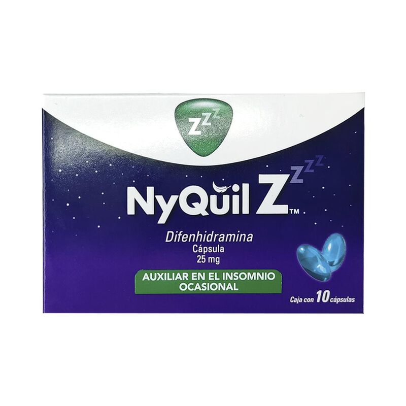 Nyquil Z 25mg - Auxiliar En El Insomnio Ocasion... image number null