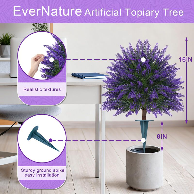 &Aacute;rbol Artificial Evernature 41 cm, Paquete De 2... image number null