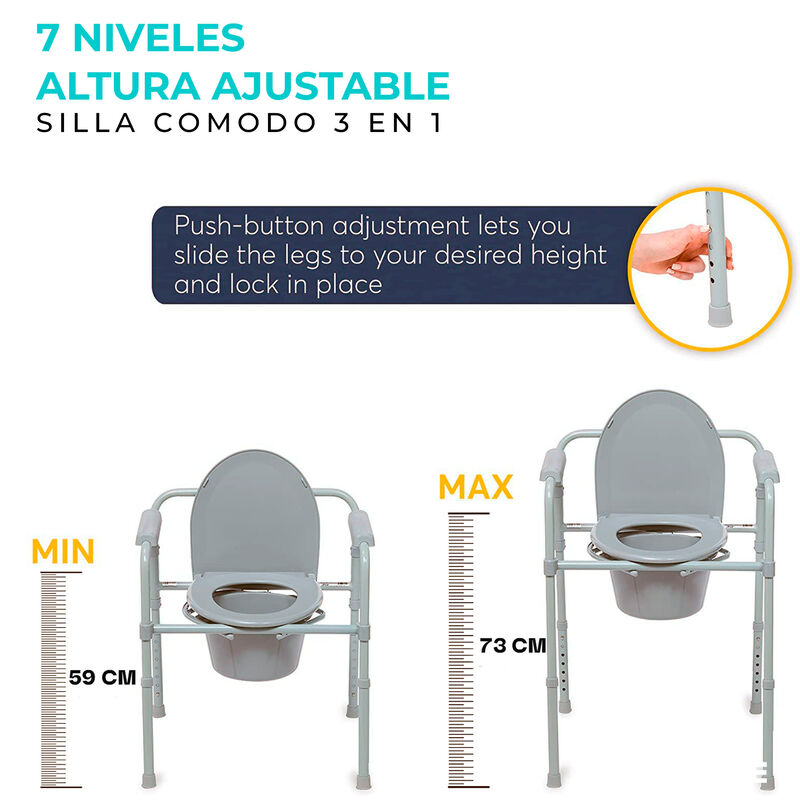 Silla Comodo Seven Mine SM-88 | 3 en 1 Port&aacute;til... image number null