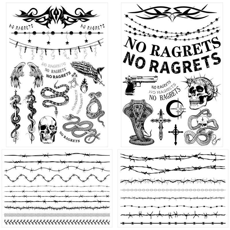 Pegatinas De Tatuaje Temporales Cartachic &ndash; M&aacute;s... image number null