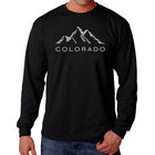 Camiseta De Manga Larga Word Art Para Hombre - Pueblos de Ski de Colorado - Negro