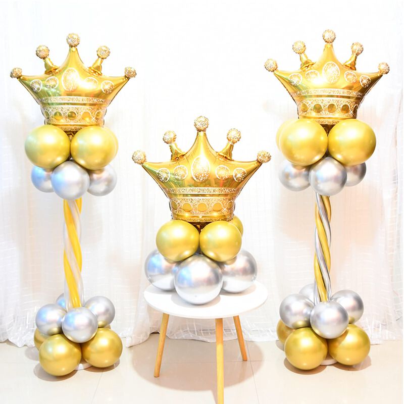 Globos Lmgerbud 31 Pulgadas Corona Dorada - Pac... image number null