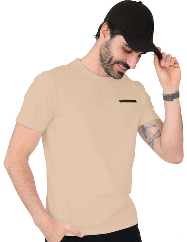 Playera Basica Manga Corta Caballero Premium Be... image number null