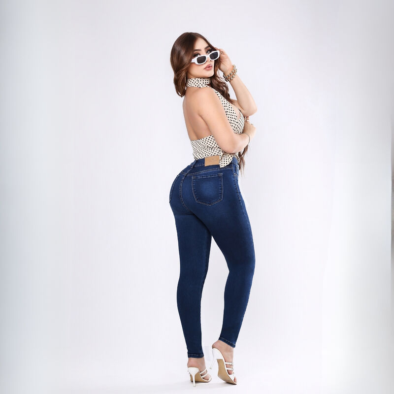 Jeans Savi Jeans Skinny Azul SE4730 Tiro Alto A... image number null