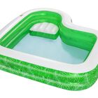 Alberca Inflable Familiar con Portavasos a los Lados 1 Modelo Color Verde 2.31m X 2.31m X 51cm Caja 1