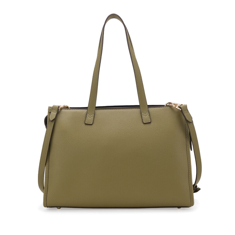 Bolsa Satchel Grande Con Herraje Color Verde image number null