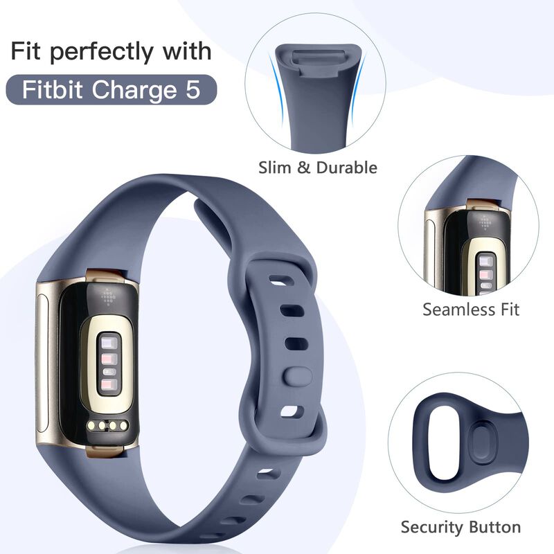 Banda Slim Para Fitbit Charge 5/6 Geak - Pack d... image number null