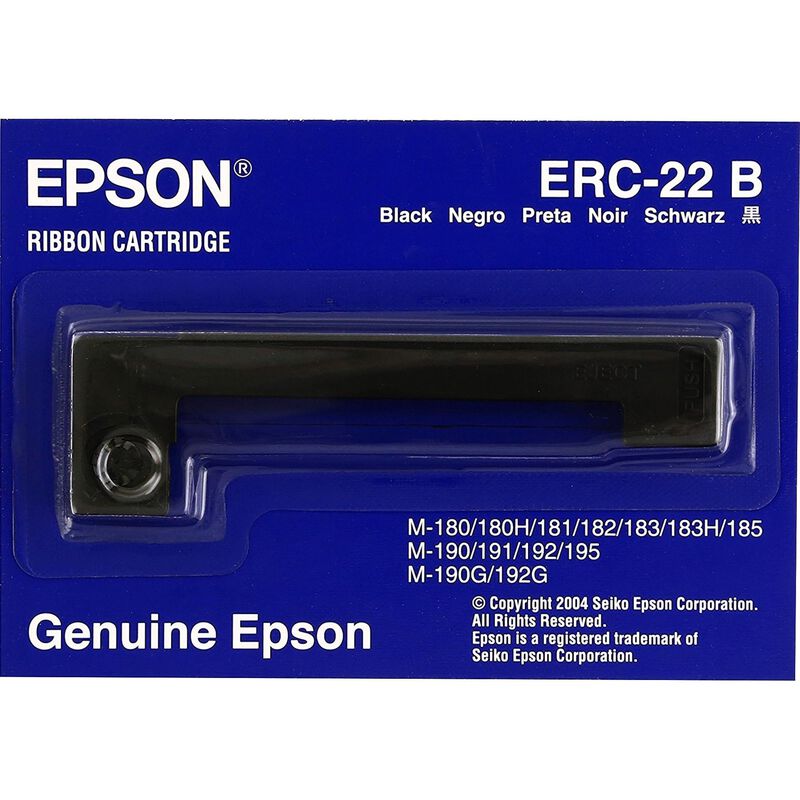 Casete De Cinta Epson Negro Para 180/181/183/18... image number null