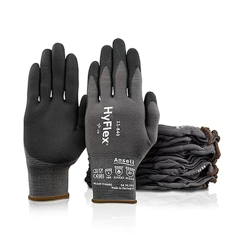 Ansell Hyflex 11-840 Microfoam Guantes con recu... image number null