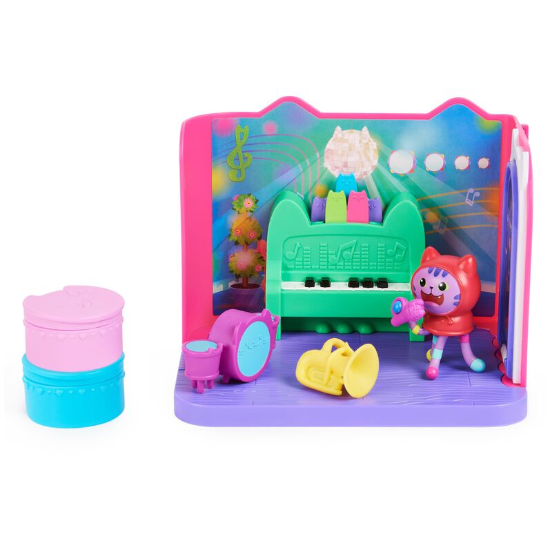 Toy Gabby's Dollhouse Groovy Music Room Con Dan... image number null