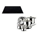 Parrilla de Inducci&oacute;n DUE-E Empotre 2Q Cristal + Bater&iacute;a Magefesa Vesta Acero Inox / Inducci&oacute;n END