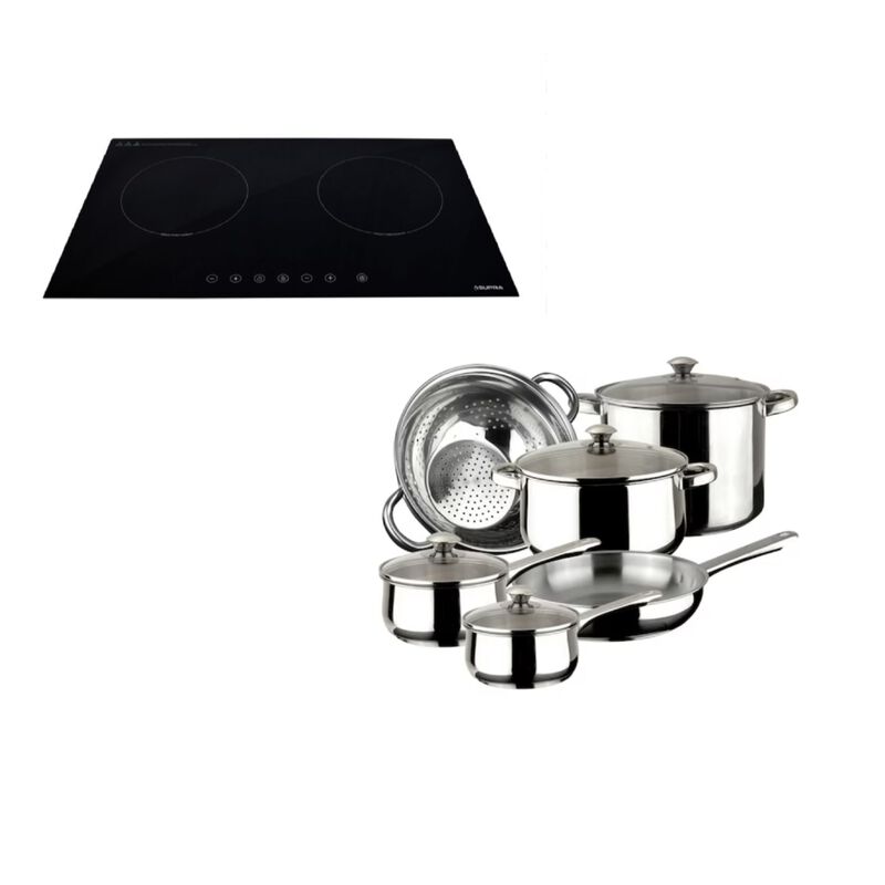 Parrilla de Inducci&oacute;n DUE-E Empotre 2Q Cristal ... image number null