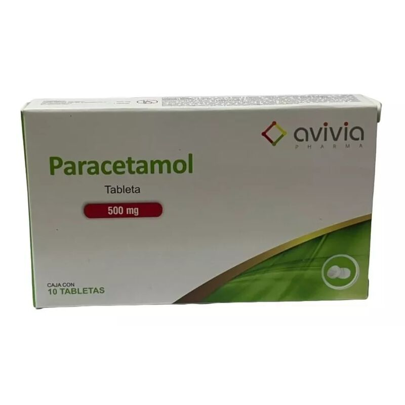 Paracetamol 500mg Con 10 Tabletas image number null