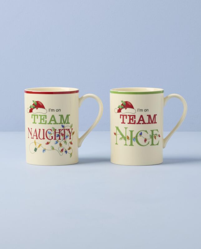 Juego De 2 Tazas Lenox 414 ml Navidad Travieso ... image number null