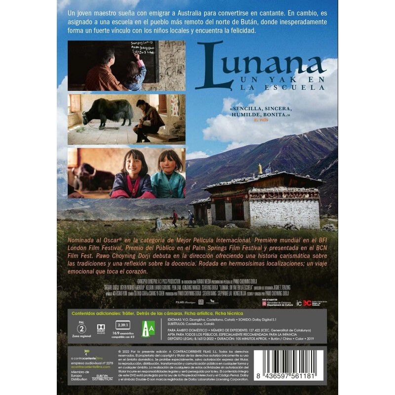 Lunana, un yak en la escuela [DVD] image number null