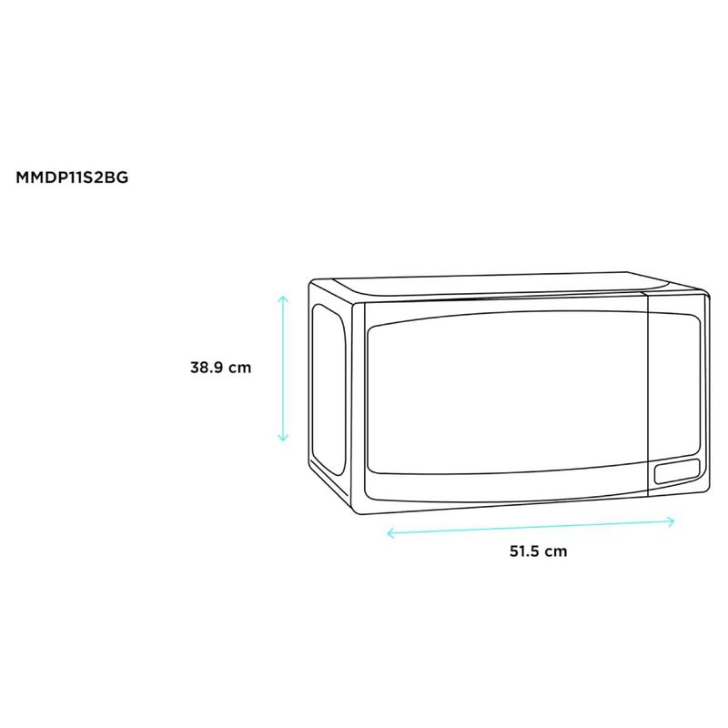 Horno de Microondas Midea 1.1 Pies y Potente De... image number null
