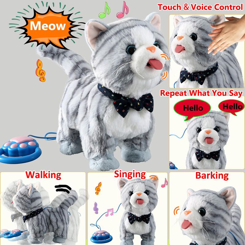 Set De Gato Caminante Interactivo, Que Habla, C... image number null