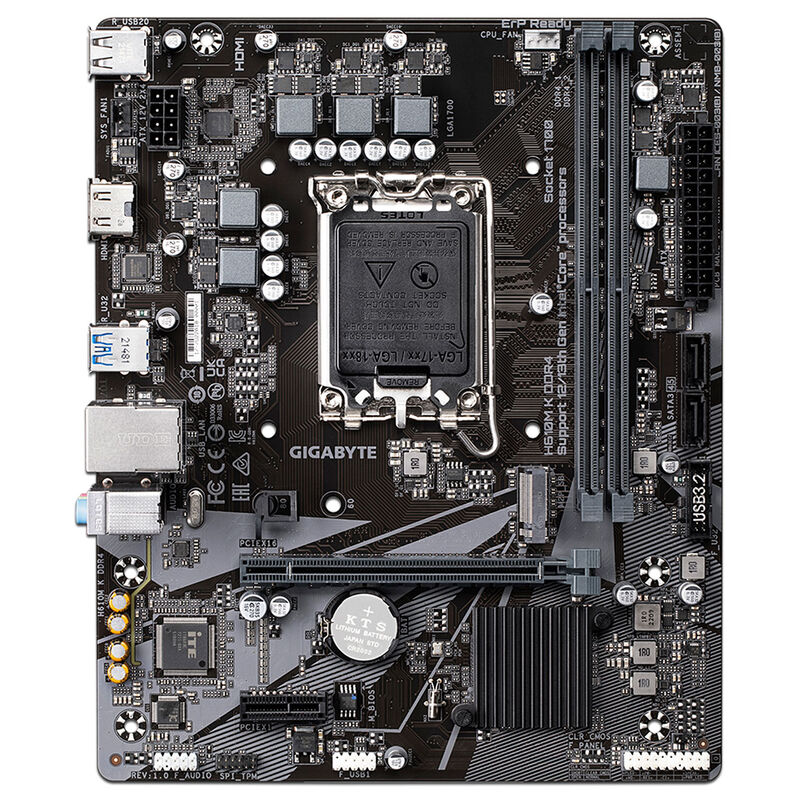 T. Madre GIGABYTE H610M K DDR4, Socket 1700, Mi... image number null