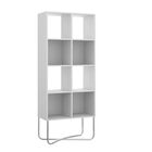 Librero Estanter&iacute;a Bertolini 1278 Con 8 Nichos Blanco