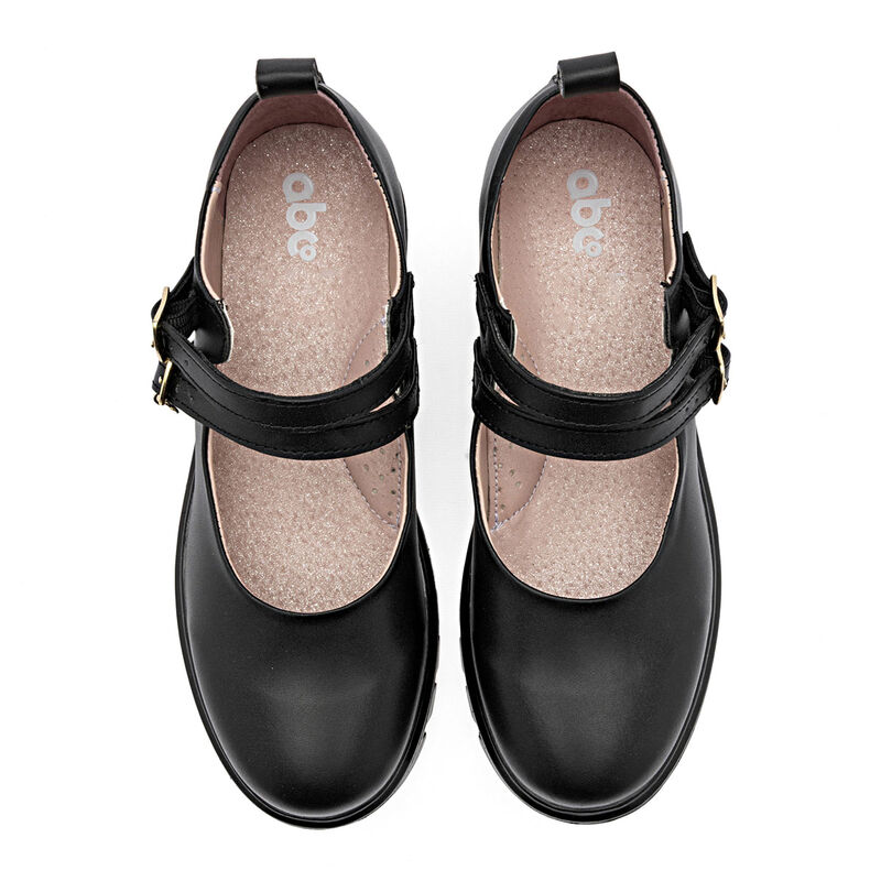 Abc Zapatitos Zapato Escolar Negro Para Mujer 1... image number null