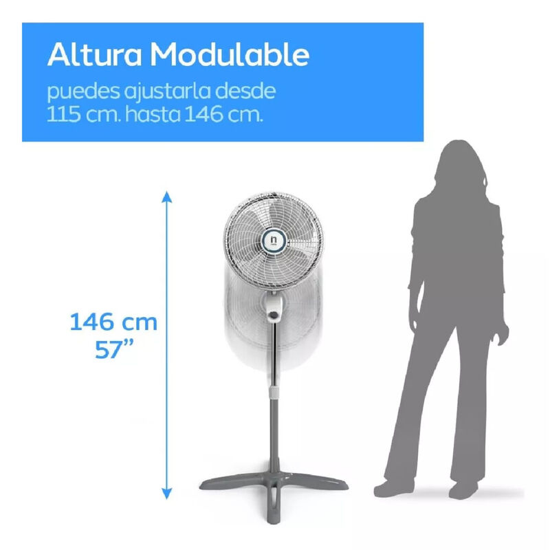 Ventilador de Pedestal 16" NAVIA P160 3 Velocid... image number null