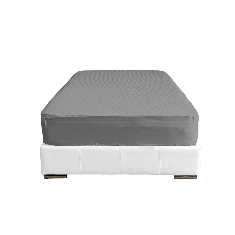 Cubre Colch&oacute;n Ultrasonic Matrimonial Gris image number null