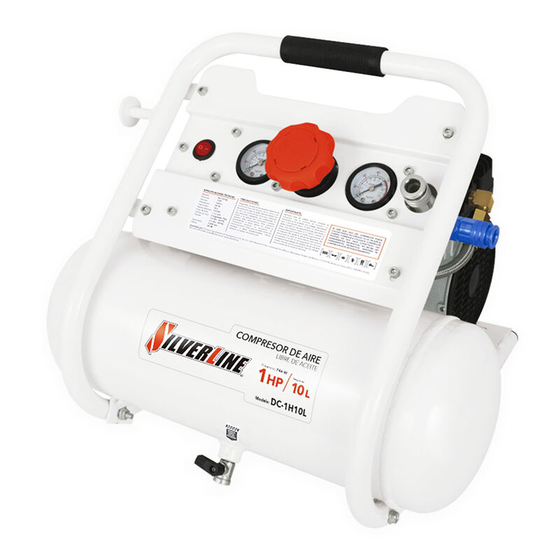 Compresor Libre de Aceite Silverline  1 HP Tanq... image number null