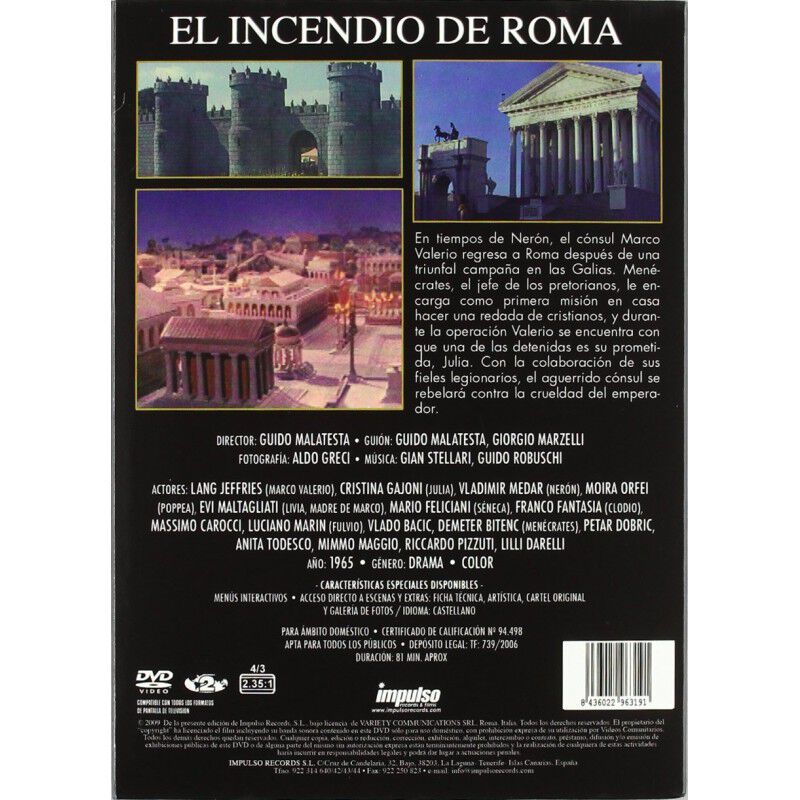 El Incendio De Roma [dvd] image number null