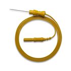 25 Agujas Monopolares Desechables Pre-cableadas Amarillo