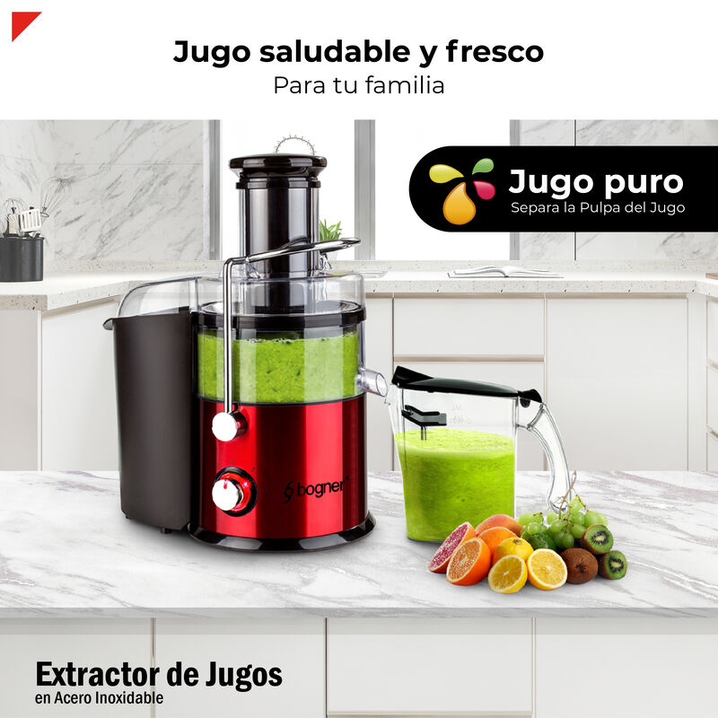 Extractor De Jugos Centrífugo Rojo Acero Inox 8... image number null