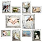 Marco De Fotos Xnlkros - Pack De 10 (8&times;10, 5&times;7, 4&times;6) Blanco R&uacute;stico