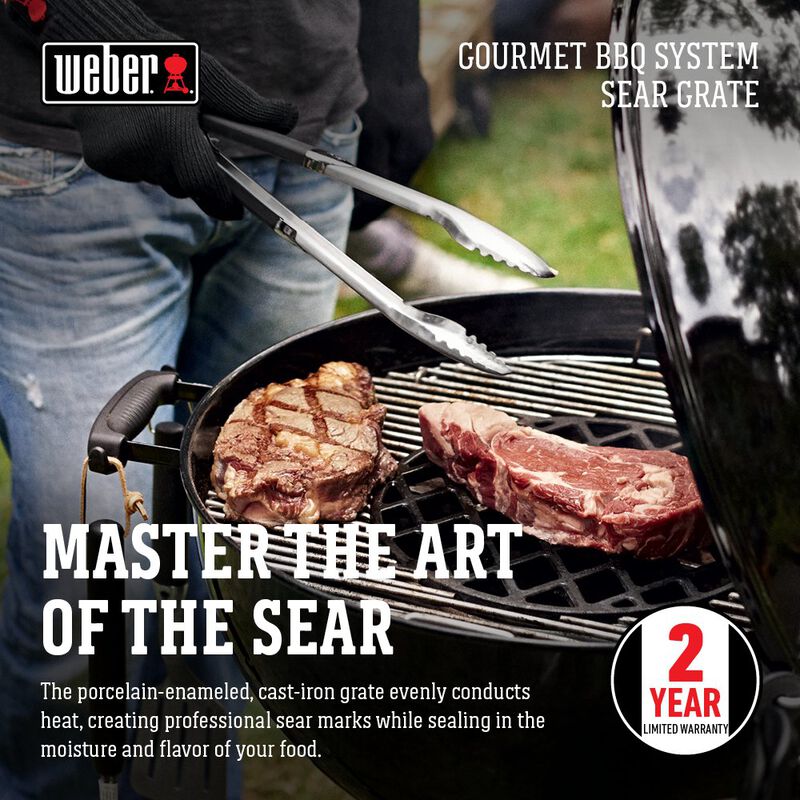Rejilla para Dorar Carne Weber Gourmet Black 22... image number null