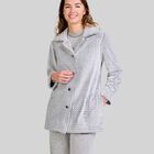 Bata Corta Espiga Jacquard Gris