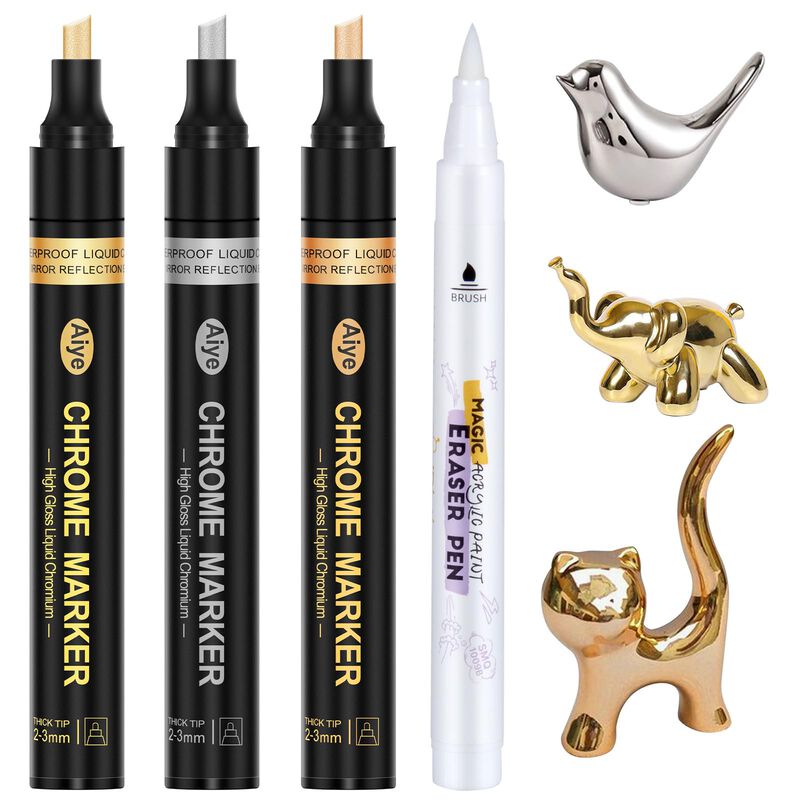 Marcadores Jdiction Chrome Pack De 4 Colores Me... image number null