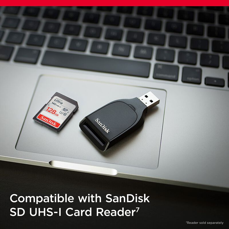 Tarjeta De Memoria Sandisk Ultra Sdxc 128gb Uhs... image number null