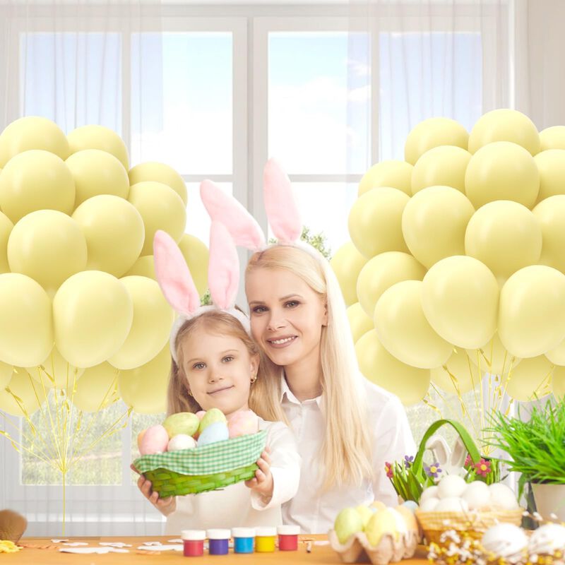 Balloon Awenztech 30 cm Amarillo Pastel 50 Unid... image number null