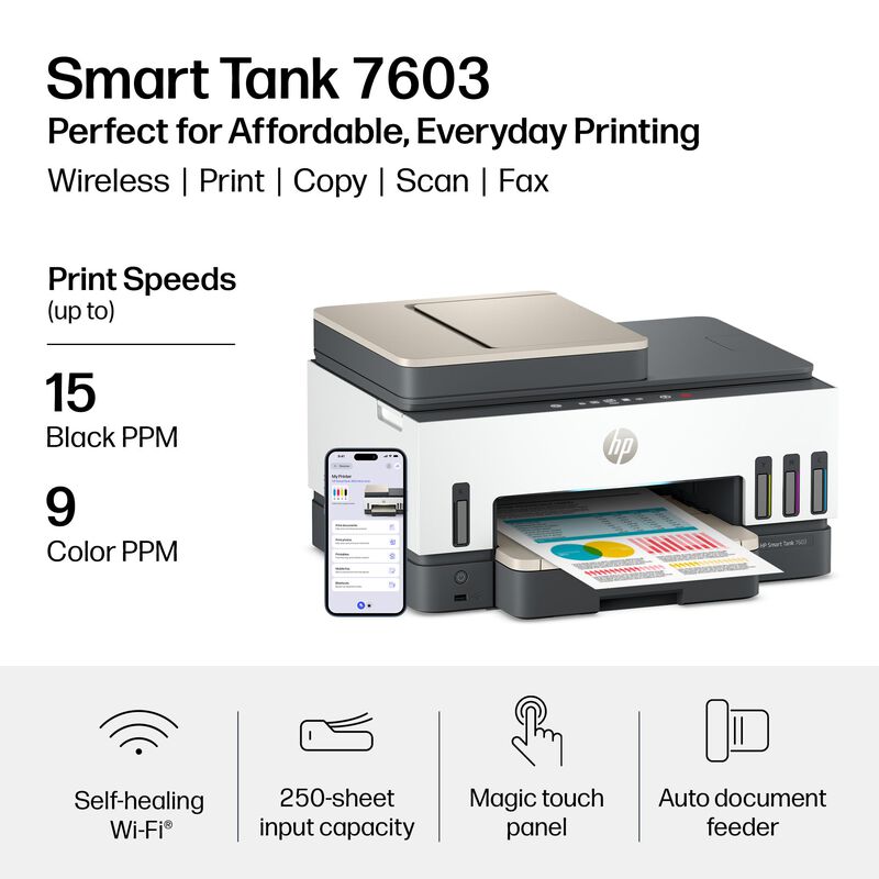 Impresora Hp Smart Tank 7603 Inal&aacute;mbrica Todo E... image number null