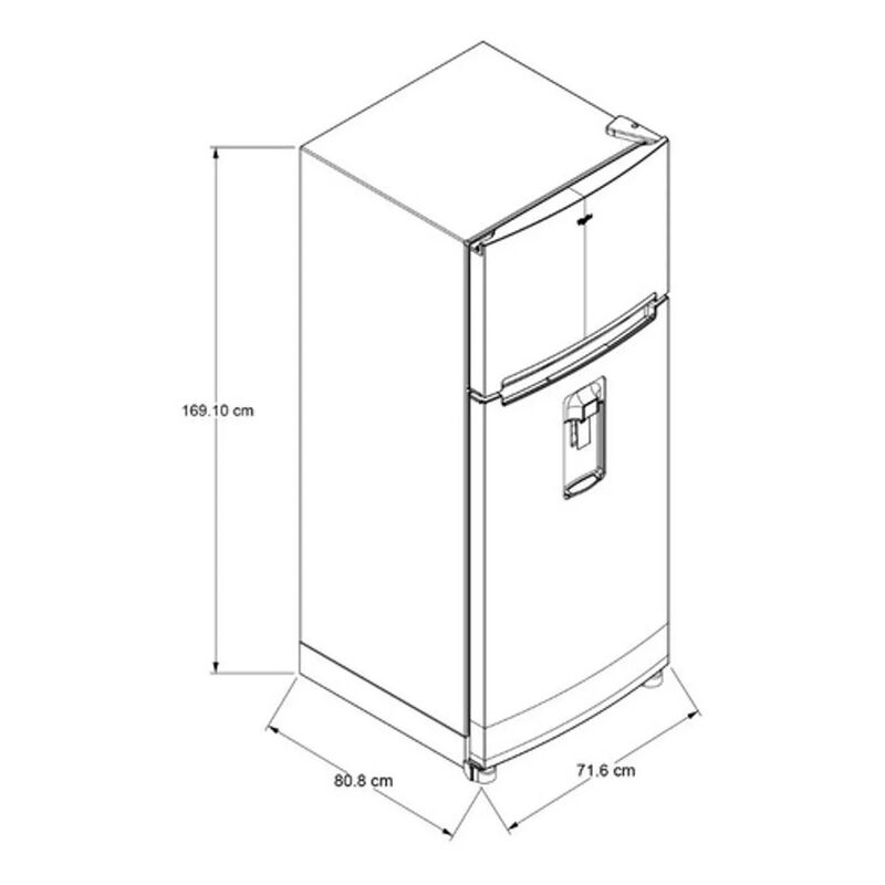 Refrigerador Whirlpool Top Mount  2 Puertas  16... image number null