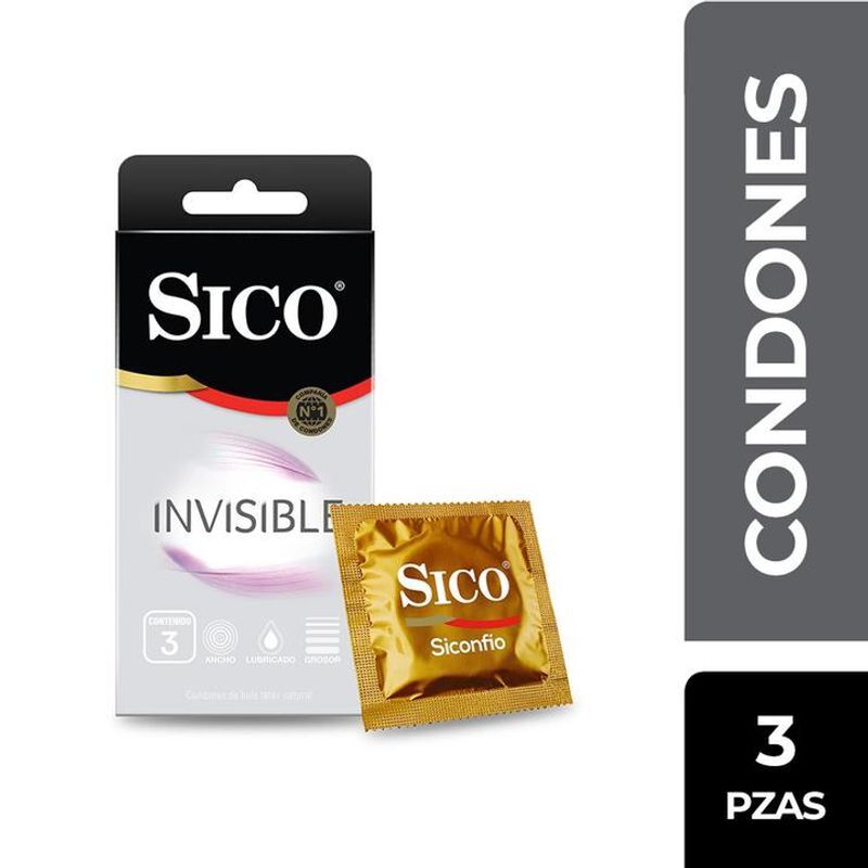 Sico Invisible Ultradelgado 3pz image number null
