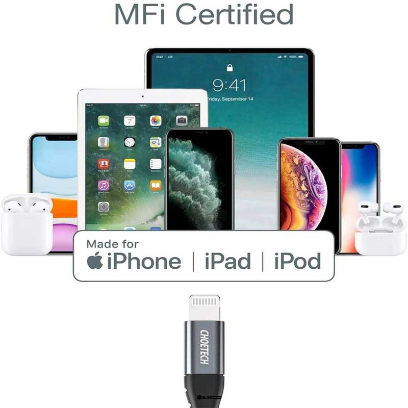 Cable Datos Choetech Usb-c A Lightning Pd 1.2m ... image number null