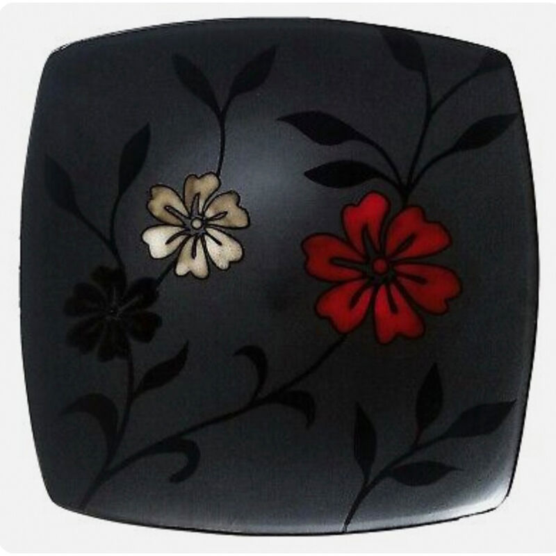 Vajilla Moderna Negra Floral para 8 Personas 32... image number null