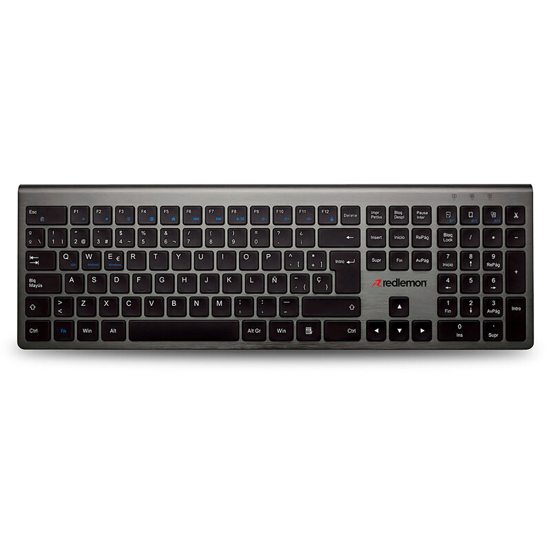 Teclado Inal&aacute;mbrico Bluetooth Silencioso Recarg... image number null