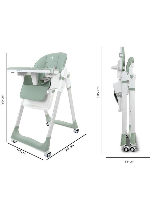Silla periquera alta 5 en 1, silla para comer b... image number null