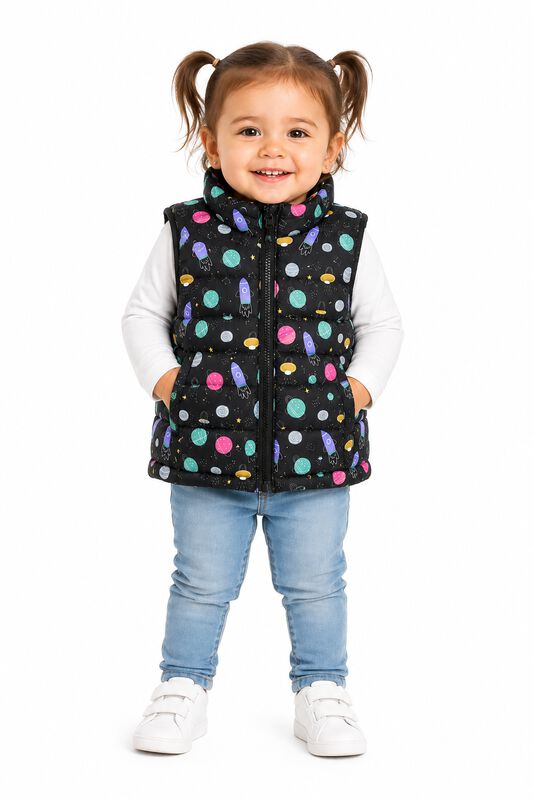 Chaleco American Fly 2652 Para Ni&ntilde;a Estampado P... image number null