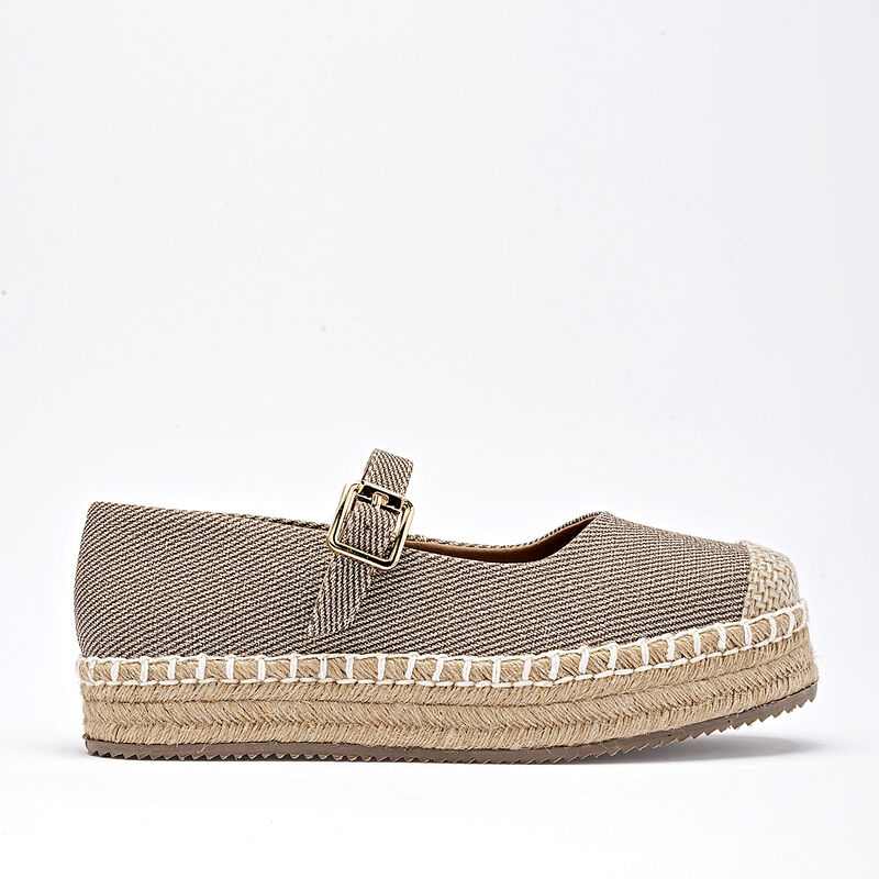 Been Class alpargata plataforma para mujer caf&eacute;... image number null