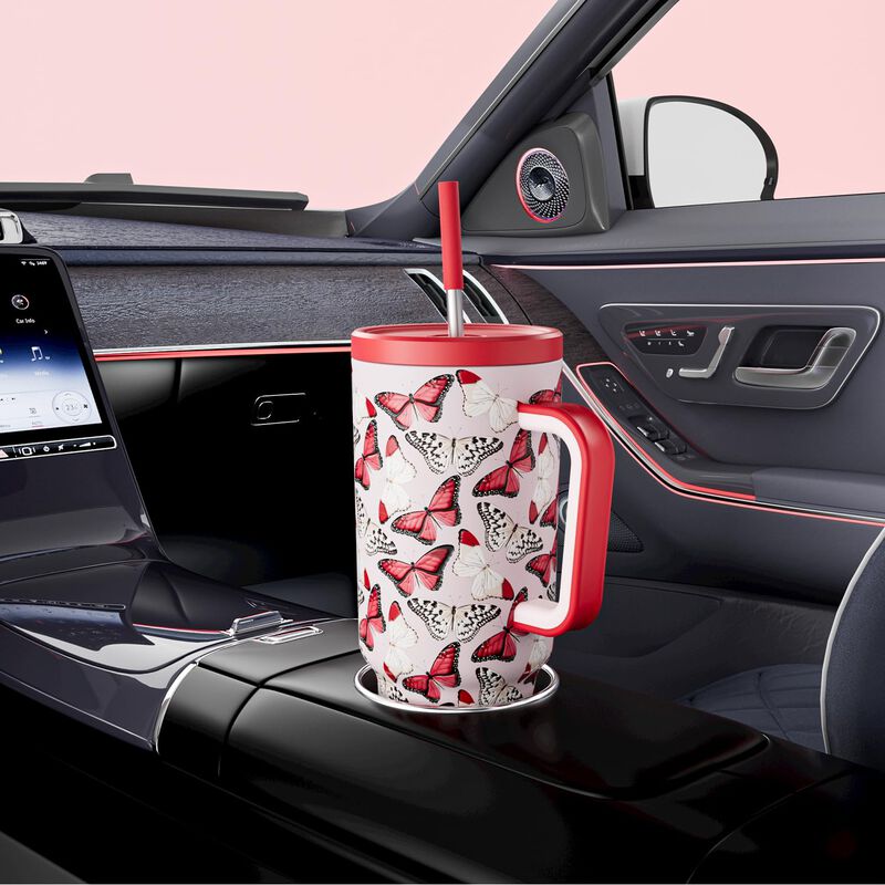 Vaso T&eacute;rmico Meoky 1200 ml Con Asa Y Pajilla &ndash; ... image number null