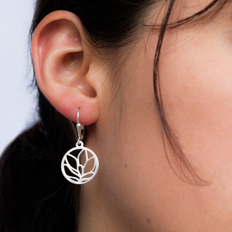 Arete amapola cortos De Plata .925 image number null