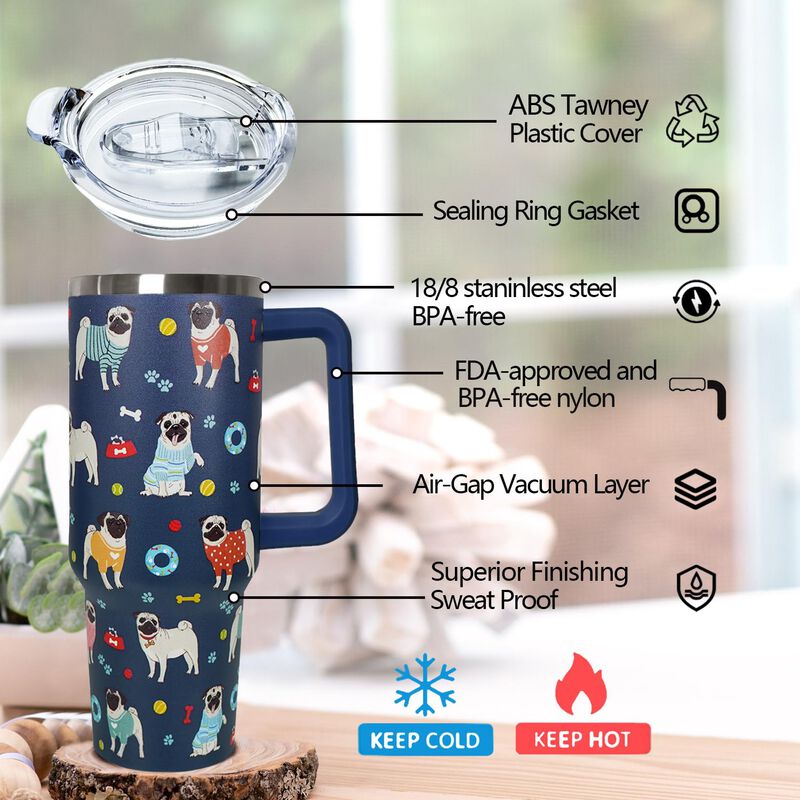 Vaso T&eacute;rmico Ceovfoi 1200 ml Con Decoraci&oacute;n De ... image number null