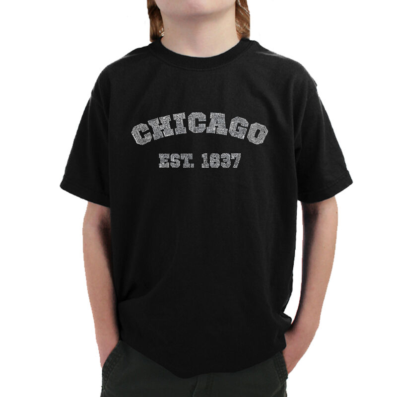 Camiseta Word Art Para Ni&ntilde;o - Chicago 1837 - Ne... image number null